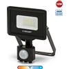 Velamp PADLIGHT5, proiettore LED SMD 10W IP44, nero 4000K. Con IR