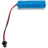 Velamp Batteria al litio ricaricabile 18650 3,7v 2200mah con connettore