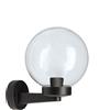 Velamp Applique con sfera per esterno in PMMA, 200mm, Attacco E27, trasparente