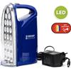 Velamp Lampada emergenza portatile ricaricabile led 250 lm iron light