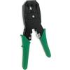 Pinza crimpatrice 3 in 1. Per connettori Rj45, RJ11, RJ12. Verde
