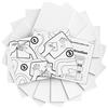 Hiwhy 16 Fogli Adesivi per Puzzle - Colla per Ricostruzioni Fino a 2 x 1000 Pezzi - Set Salvapuzzle e Adesivi per l'Esposizione 16 Sheets