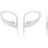 Panasonic RP-HS35M Cuffie Sport, Design Ergonomico a Tenuta Stabile, Suono Dinamico e Bassi Potenti, Archetto Regolabile, Impermeabilità IPX2, con Microfono, Bianco