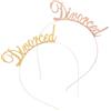 VALICLUD 2Pezzi Copricapo Decorativo Per Feste Divorzio Cerchietti Eleganti Rosa Per Donne Accessori Per Femminili