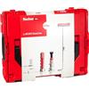 Fischer Duoline L-Boxx 560491, Valigetta Attrezzi, Assortimento Tasselli DuoPower, DuoTec, DuoBlade, Tasselli per Cartongesso, Mattoni, Ø 6-8-10mm, Cassetta Resistente agli Urti e Impilabile, 833 pz