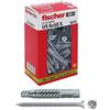 Fischer Tassello con Vite Ux, Grigio, 6 x 50 mm con Vite