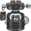 WEYLLAN Testa A Sfera Treppiede Fotocamera, Doppio Panorama 360 Gradi Testa Sfera Basso Profilo, Testa Treppiede Video Con 2 Piastre A Sgancio Rapido Compatibile Con Arca-Swiss, 30kg Di Portata