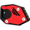 Modeer Piastra di estensione per cavalletto per moto Honda CB125R, CB300R, CB400X, CB500X, CB500F, CB650R, CBR300R, CBR500R, CBR650R, supporto laterale per moto, per ingrandire il cuscinetto CBR CB