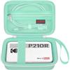 Elonbo Custodia per KODAK Mini 2 Retro 4PASS Stampante Fotografica Portatile, Supporto di Immagazzinaggio Della Macchina Fotografica Digitale Instant Print, Cavo, Verde