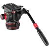 NEEWER Testa Fluida per Treppiede Video Resistente, Smorzamento Pan/Incli Regolabile, Piastra Sgancio Rapido, Compatibile con DJI RS Gimbal, Maniglia Regolabile, Base ⌀75mm, Max 22lb, GM006