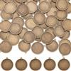 SUNNYCLUE 1 scatola 50 pezzi Pendenti con Vassoio Tondo con Castone Grezzo Base Bordo Liscio Foto Metallo Bronzo Antico Lega Cabochon Impostazioni per Creazione di Gioielli Forniture di Ciondoli Artig