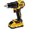 DeWALT DCD709D2T-QW trapano 1650 Giri/min 1,6 kg Nero, Giallo con batteria e caricabatteria [DCD709D2T-QW]