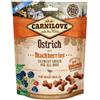 CARNILOVE Crunchy snacks snack croccanti con struzzo e more 200 g