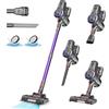 YISORA Aspirapolvere Senza Fili, 25KPa/50Min Scopa Elettrica Senza Fili, Spazzola Antigroviglio e Autoportante, Aspirapolvere Senza Filo ultraleggero, Aspirapolvere Potente per Pavimenti/Tappeti/Peli Animali