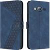 OKZone Cover per Samsung Galaxy J310/J3 2016/J3, Custodia in Pelle Samsung J310/J3 2016/J3, Cover a Libro Galaxy J310/J3 2016/J3 Magnetica Portafoglio Flip Caso con Wallet Case Cover (Blu)