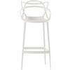 Kartell - Sedia da bar Masters - Bianco - Tecnopolimero termoplastico riciclato - Designer Philippe STARCK with Eugeni QUITLLET