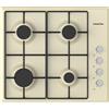 PremierTech® PremierTech Piano Cottura a Gas da 60cm, 4 Fuochi colore Crema, incasso 56 x 48 cm, P460CR