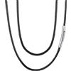 FaithHeart Cordino per Ciondolo Uomo/Donna Collana in Pelle Nero/Marrone Intrecciato Impermeabile 2/3 mm Chiusura in Acciaio Inossidabile 40/45/50/55/65/70/75 cm (16-30 Pollici)