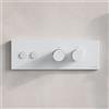 Fortis termostatico, 2 uscite, installazione orizzontale, per corpo incasso Blocco, 50712THMW, Blocco bianco opaco [Rubinetteria Bagno > Rubinetteria Doccia]