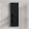 Fortis termostatico, 2 uscite, installazione verticale, per corpo incasso Blocco, 50722THBB, Blocco nero spazzolato [Rubinetteria Bagno > Rubinetteria Doccia]
