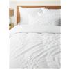 Westwing Collection Copripiumino in cotone percalle con motivo fiocco di neve trapuntato Vidal