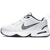 Nike Air Monarch Iv, Scarpe da ginnastica Uomo, Bianco White Metallic Silver Midnight Navy 445, 44.5 EU