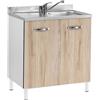 Cato Mobile sottolavello cucina 80x85x48 cm Ciliegio Magnolia