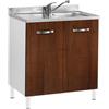 Cato Mobile sottolavello cucina 80x85x48 cm Noce