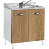 Cato Mobile sottolavello cucina 80x85x48 cm Emilia Rovere