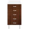 Cato Mobile cassettiera cucina 40x94x50 cm Noce