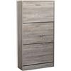 Huspert Scarpiera con 3 ante a ribalta 60x24x117 cm 2 varianti Rovere