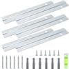 Aoyswuz 3 Coppie 15 cm Quadro Ganci a Z Incastro, Staffa Z Ganci Specchio Muro per Appendere Quadri a Parete, Specchi (con Viti)