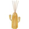 BRANDANI Cactus Diffusore di Fragranza con Bastoncini 17cm Vetro Verde