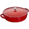 Staub Braisers Tegame Chistera rotondo - 28 cm, ciliegia