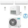 Hisense Climatizzatore Condizionatore Hisense R32 Trial Split Inverter Hi Comfort Wifi più Console 9000 + 12000 + 9000 BTU con U.E. 3AMW62U4RJC Classe A++/A+