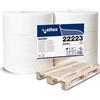 CELTEX Carta igienica 320m 2 veli JUMBO MAXI .- CELTEX-22223 - rotolo maxi jumbo - 320 m - n.veli 2 - colore bianco - pura cellulosa - 6 confezioni