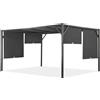 Pergola in metallo per terrazza Santorini 3 x 3 m antracite Garden Point