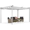 Pergola bianca da terrazzo La Palma 3x4m Garden Point