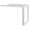 Composad | Allungo per Scrivanie SR4815-SR4816 della Linea DISEGNO, (LxAxP) 90x74,30x60 cm, Bianco Laccato, Made in Italy