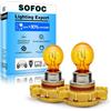 SOFOC PSX24W Lampadina 12V Freccia Anteriore Ambra Gialla Fanale Nebbia Forte Penetrazione PSX Lampadina Alogena 24W 2Pezzi