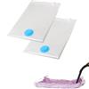 Outlet Accessori 2 Sacchetti Sottovuoto Vestiti Piccoli 50x60cm - Sacco Sottovuoto Vestiti da Viaggio - Sacchi Sottovuoto Vestiti Riutilizzabili - Buste Salvaspazio (2 BUSTE 50X60CM)