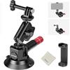 NEEWER Supporto a Ventosa da 3 con Porta Telefono Adattatore Action Camera Compatibile con iPhone GoPro DJI Insta360, Magic Arm con Testa Sfera, Panno Pulizia, Supporto Auto QR per Riprese POV, CA104