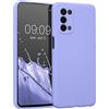 kwmobile Custodia Compatibile con Oppo A74 (5G) / A54 (5G) Cover - Back Case per Smartphone in Silicone TPU - Protezione Gommata - lavanda pastello