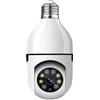 Tuya Telecamera con Lampadina Panoramica Wi-Fi 2.0MP