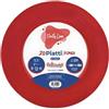 20 Piatti Fondi In Plastica Rosso Riutilizzabili