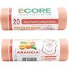 20 Sacchi Rifiuti 50x60 | Arancione - Profumo Arancia