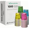 1000 Bicchieri Monouso In Carta Da 75ml - Multicolor - Perfetti Per Caffè!