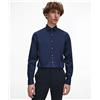 Calvin Klein Camicia POPLIN STRETCH Slim Fit Uomo Midnight Blue