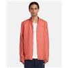 Timberland Camicia in Lino Mill Brook Arancione Uomo