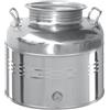 DEODATO Fusto per olio in acciaio inox con tappo da 15 litri